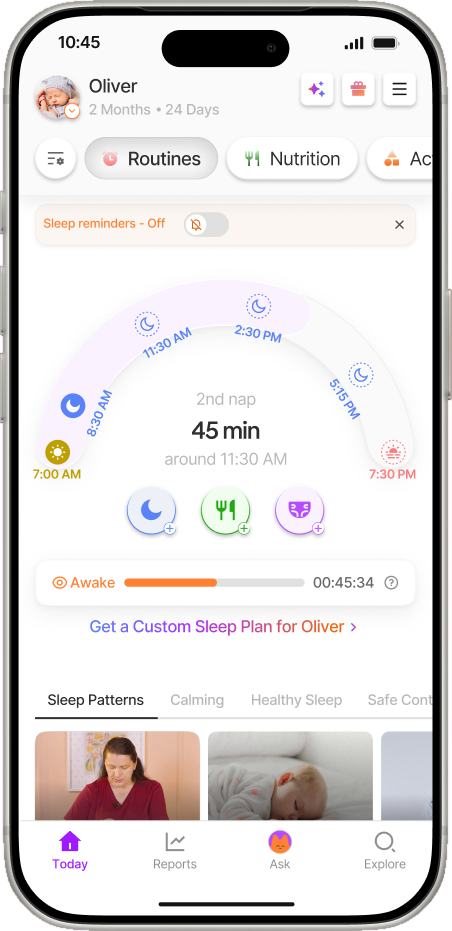 Yuppo Star adaptive sleep schedule screen